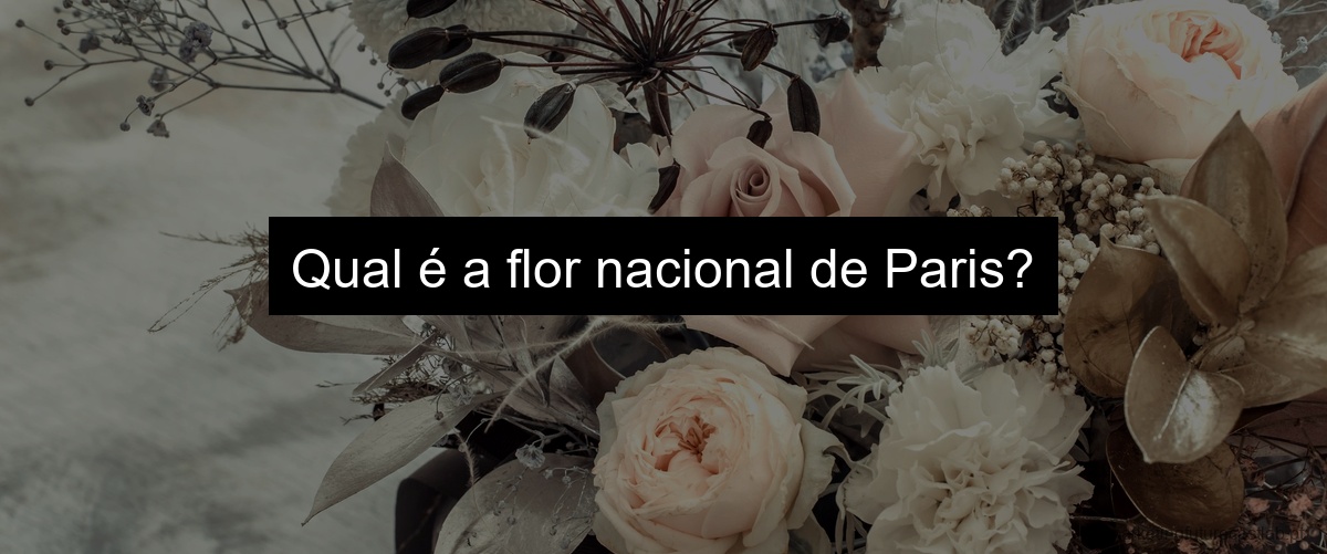 Qual é a flor nacional de Paris?